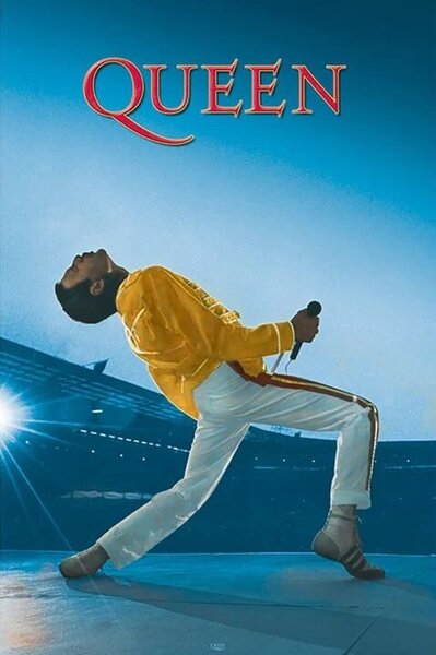 Plakat, Obraz Queen - Live at Wembley, (61 x 91.5 cm)