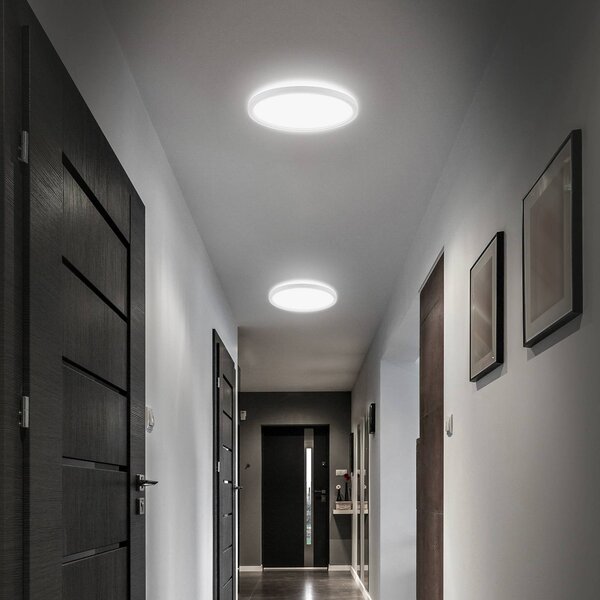 Briloner Lampa sufitowa Slim Drip, łazienka, tworzywo sztuczne