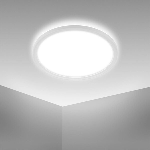 Briloner Lampa sufitowa Slim Drip, łazienka, tworzywo sztuczne