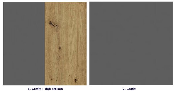 Szafka kuchenna wisząca 60 cm grafit S5-W46
