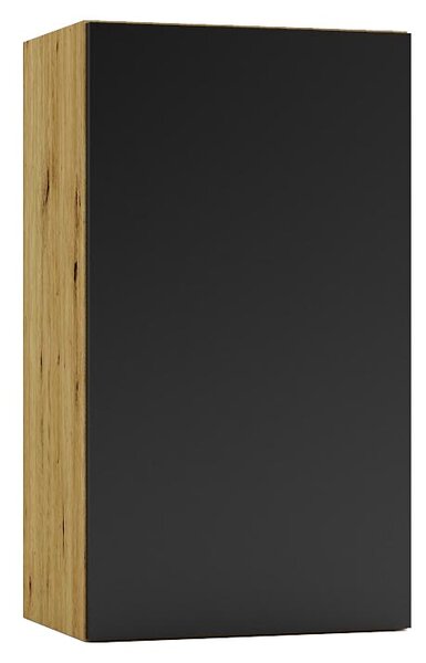 Szafka kuchenna górna 40 cm dąb artisan + czarny H7-A23