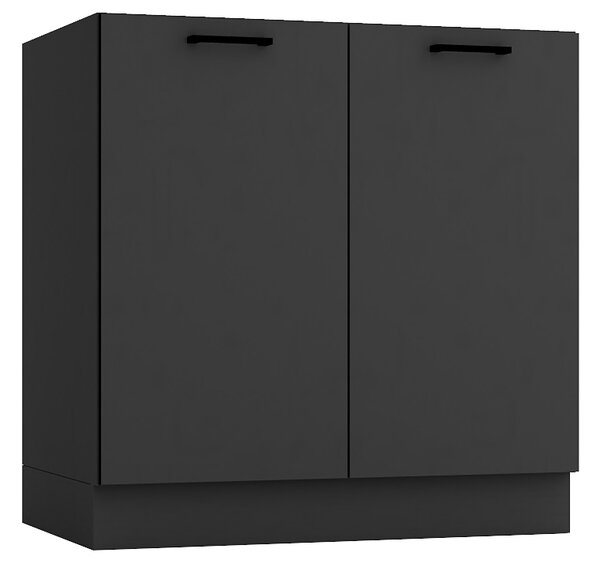 Szafka Kuchenna Stojąca 80 Cm Grafit C9-P10