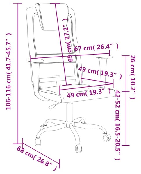 Czarne krzesło biurowe ergonomiczne z ekoskóry M8-L75