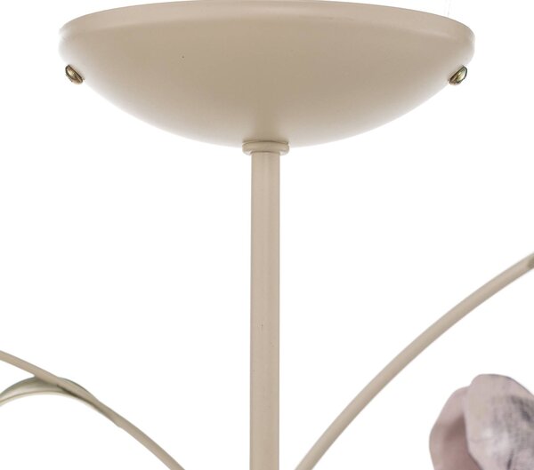 Lampa sufitowa Rose jako żyrandol, 5-punktowa Luminex, możliwość ściemniania, multikolor, salon / jadalnia, metal, florentyński