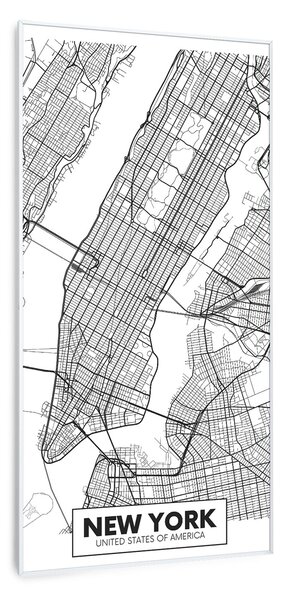 Klarstein Wonderwall Air Art Smart, promiennik podczerwieni, mapa miasta Nowego Jorku, 60 x 120 cm, 700 W