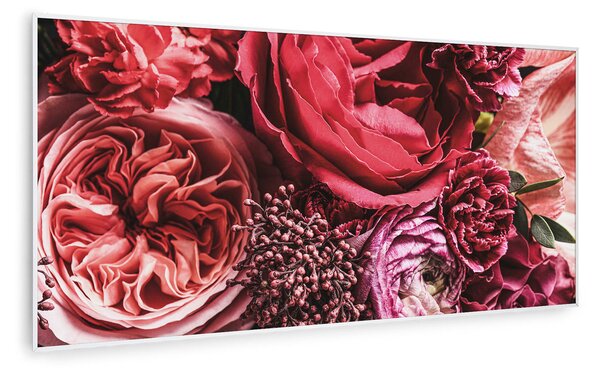 Klarstein Wonderwall Air Art Smart, promiennik podczerwieni, kwiat, 120 x 60 cm, 700 W
