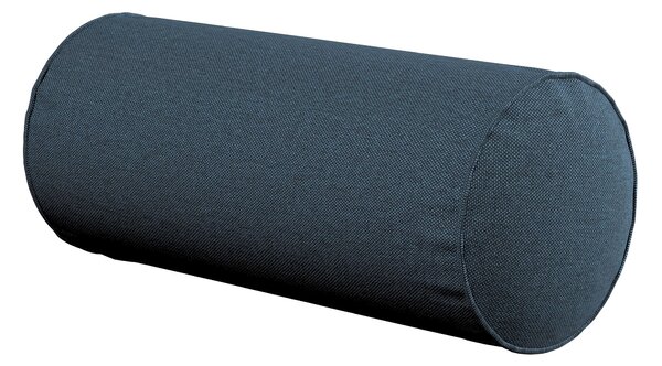 Poduszka wałek prosty kolor niebieski tkanina strukturalna