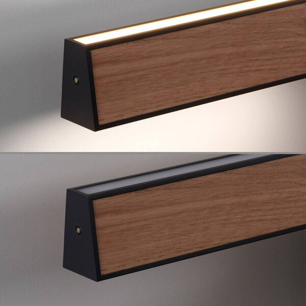 PURE Lampa wisząca E-Motion, możliwość ściemniania, jasne drewno, salon / jadalnia, aluminium, nowoczesny