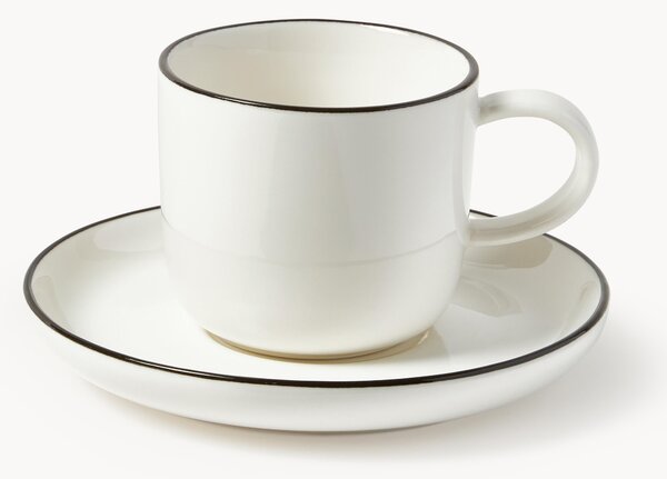 Filiżanka do espresso ze spodkiem Facile, 2 elem