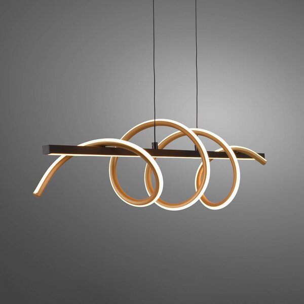 JUST LIGHT. GmbH Lampa wisząca Emanda, możliwość ściemniania, czarny, salon / jadalnia, metal, nowoczesny