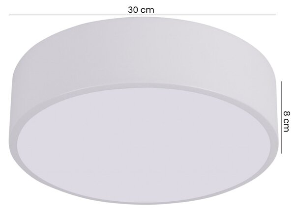 PLAFON LAMPA SUFITOWA BIAŁA NOWOCZESNA ORBO D30
