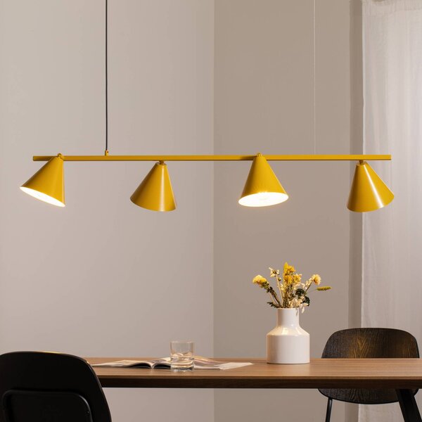Lampa wisząca Hängeleuchte Form 4 ALDEX, możliwość ściemniania, żółty / pomarańczowy, salon / jadalnia, metal, nowoczesny