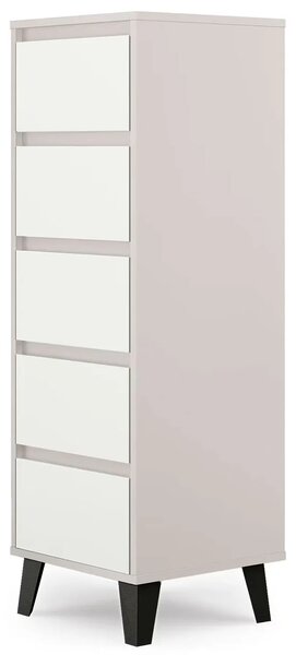 Komoda w stylu skandynawskim kaszmir + biały H3-K38