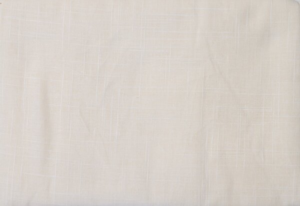 Bawełniane prześcieradło SLUB 140x240 cm kremowe, 100% bawełna Rozmiar: 140 x 240 cm