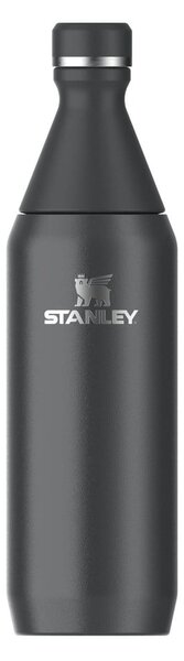 Czarna butelka termiczna ze stali nierdzewnej 600 ml All Day Slim Bottle Black – Stanley