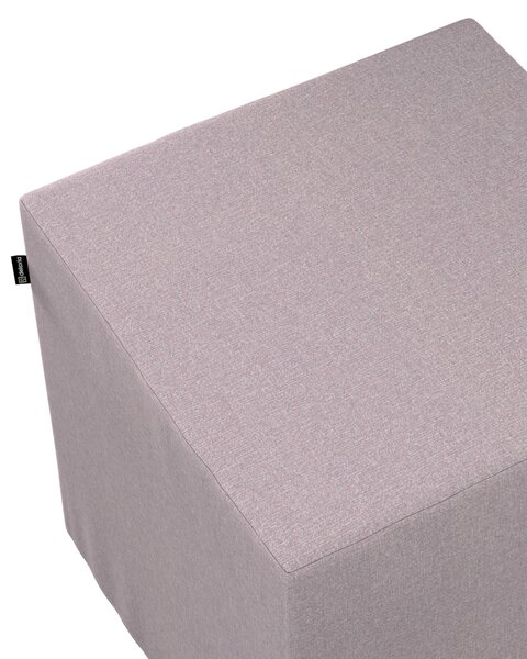 Puf kostka kolor różowy tkanina strukturalna