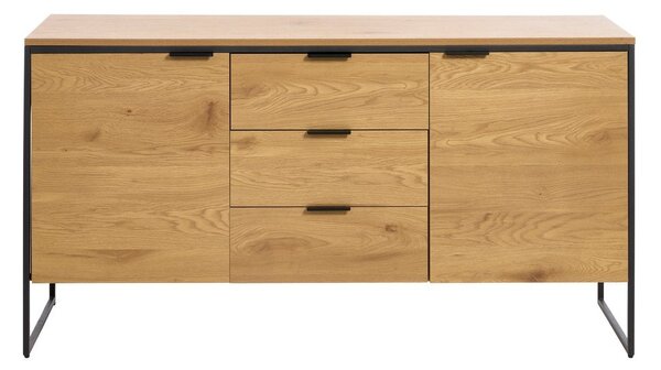 Komoda w dekorze dębu w naturalnym kolorze 155x81x45 cm Cesura – Unique Furniture
