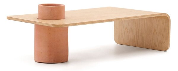 Okrągły stolik w dekorze dębu w naturalnym kolorze 60x110 cm Olaria – Kave Home