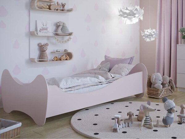 Łóżko dziecięce Lilly 160x80, różowe, dla dziewczynki, dla chłopca, młodzieżowe