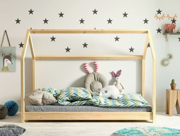 Łóżko domek Bella 160x80, dla dziecka, drewniane, dla dziewczynki, chłopca