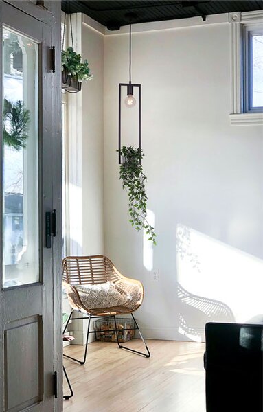 Industrialna lampa wisząca z kwietnikiem - 4X A204 C7-C69