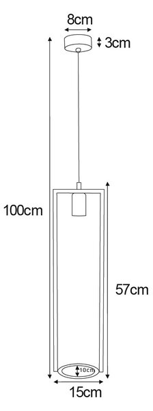 Industrialna lampa wisząca z kwietnikiem - 4X A204 C7-C69