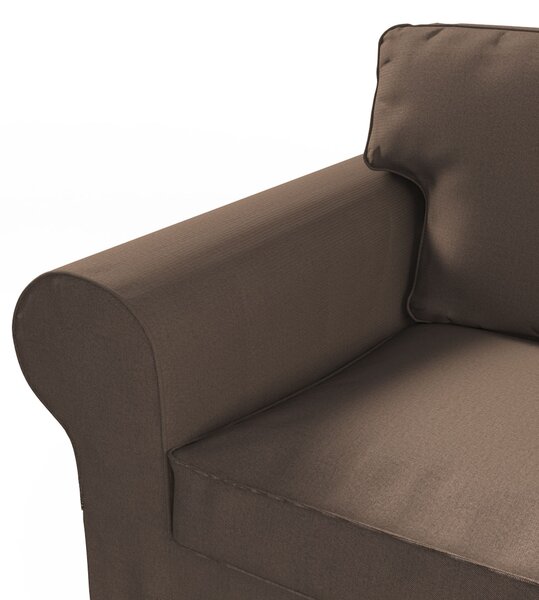 Pokrowiec na sofę Ektorp 3-osobową, nierozkładaną kolor brązowy tkanina strukturalna