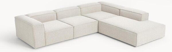 Narożna sofa modułowa Bouclé XL Lennon (4-osobowa)
