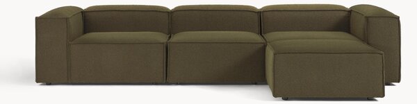 Sofa modułowa Bouclé z pufem Lennon (4-osobowa)