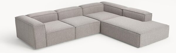 Narożna sofa modułowa Bouclé XL Lennon (4-osobowa)