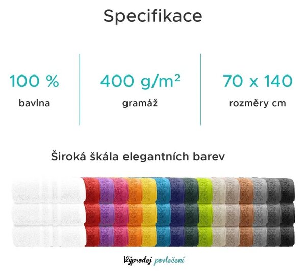 Ręcznik kąpielowy CLASSIC COLOR 70 x 140 cm musztardowy, 100% bawełna