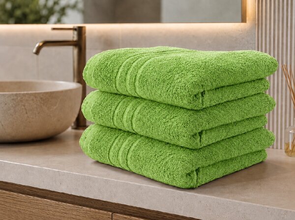 Ręcznik kąpielowy CLASSIC COLOR 70 x 140 cm zielony, 100% bawełna