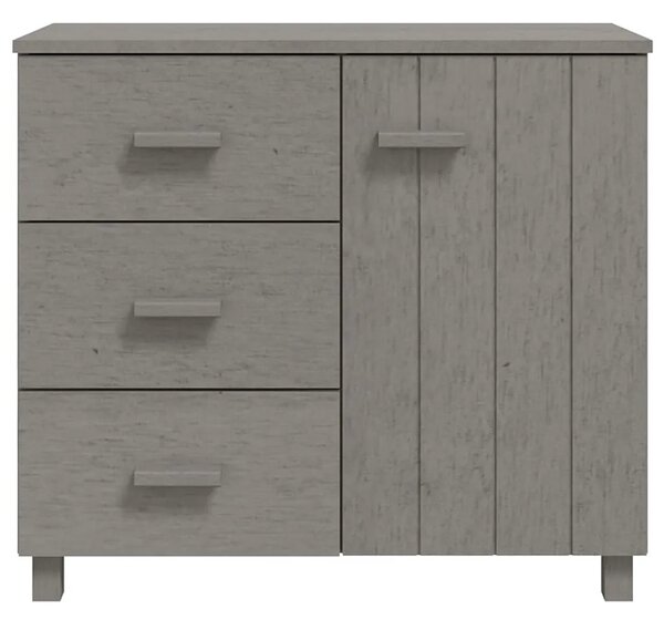 Jasnoszara komoda drewniana w stylu rustykalnym G3-G63