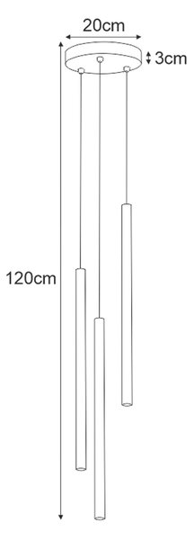 Czarna Lampa Wisząca Sople M5-R76