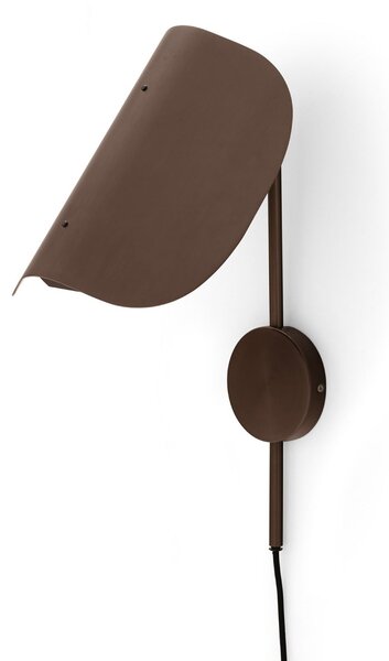 Lampa Ścienna Audo Copenhagen, Wing, antyczny mosiądz, przedpokój, aluminium, design