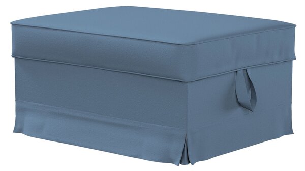 Pokrowiec na podnóżek Ektorp Bromma kolor niebieski tkanina strukturalna