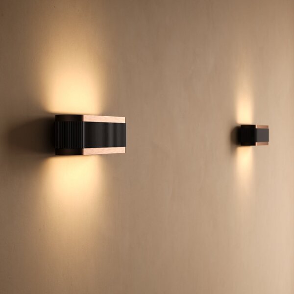 Lampa Ścienna LIGHT-POINT, Twist W1 Switch Tune, ściemnialny, złoty | mosiężny, przedpokój, aluminium, nowoczesny