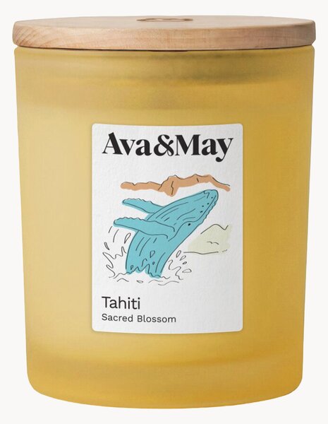 Świeca zapachowa Tahiti (monoi, wanilia tahitańska & bursztyn)