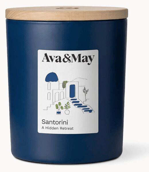 Świeca zapachowa Santorini (rozmaryn, tonka & drzewo cedrowe)