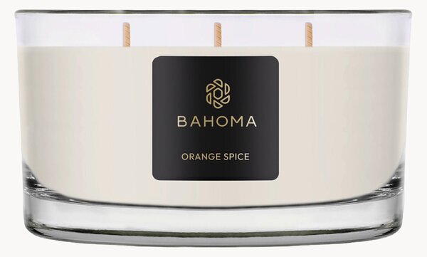 Ręcznie wykonana świeca zapachowa z trzema knotami Orange Spice (pomarańcza, anyż, wanilia)