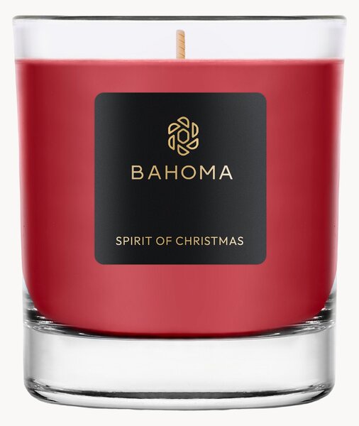 Ręcznie wykonana świeca zapachowa Sprit of Christmas (czarna porzeczka, goździki & bursztyn)