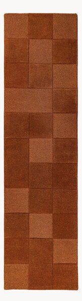 Ręcznie tuftowany chodnik z wełny Checkerboard
