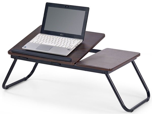 Regulowany stolik pod laptopa Lavix - ciemny orzech