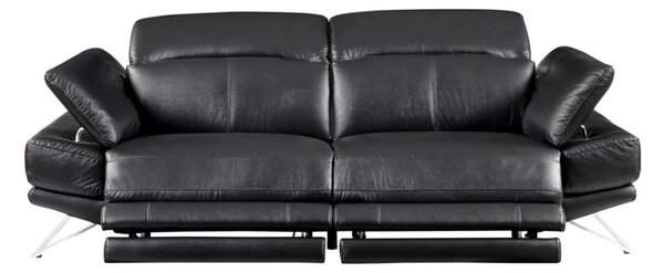 3-osobowa kanapa PUNO z elektryczną funkcją relax– Kolor czarny