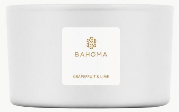Ręcznie wykonana świeca zapachowa z trzema knotami Pearl (grejpfrut, limonka)