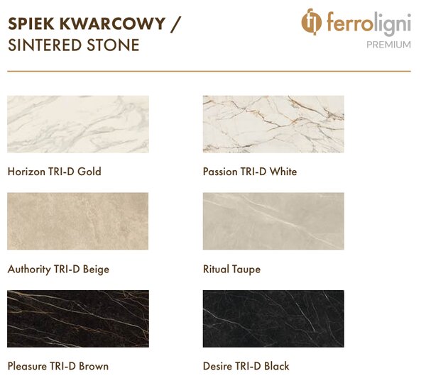 Stolik kawowy Vellaro 2 w 1 - spiek kwarcowy
