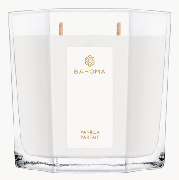 Ręcznie wykonana świeca zapachowa Vanilla Parfait (wanilia, śliwka)