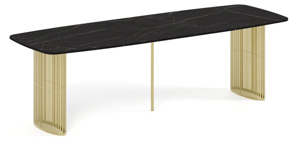 Stół ARCADIA 160 cm złoty/ miedziany
