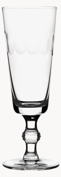 Komplet kieliszków do szampana ze szkła dmuchanego Lens, 4 elem