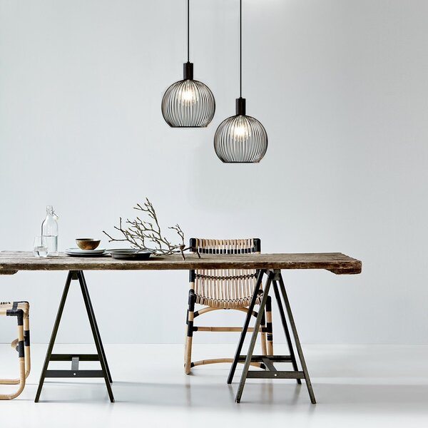 Lampa Wisząca DFTP by Nordlux, Aver, ściemnialny, czarny, salon, metal, skandynawski